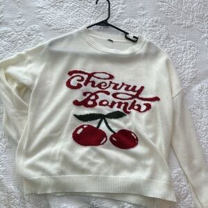 Cherry Bomb Vintage look sweater preowned